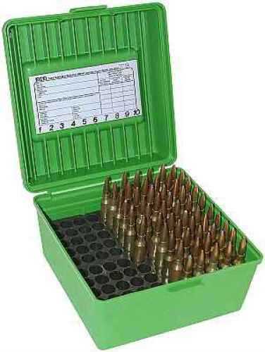 MTM Deluxe Ammunition Box 100 Round Handle WSM <span style="font-weight:bolder; ">WSSM</span> Ultra Mag Green R-100-MAG-10
